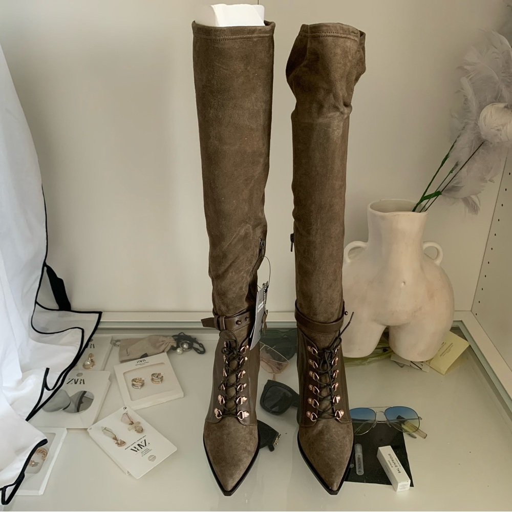 H&M Genuine Leather Knee high/Over the Knee Boots